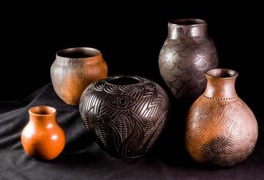 Cherokee art 5pots